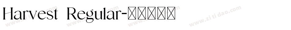 Harvest Regular字体转换
